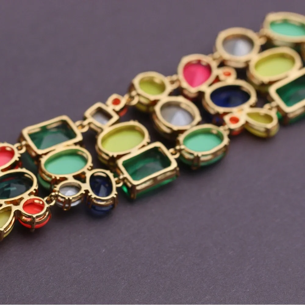 J.crew Multicolor Crystal Bracelet